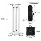 Hardman PTS24W totem, hvid, 135-250 cm