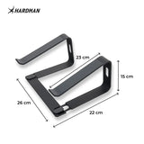 Hardman LSR2 – Sammenklappeligt laptopstativ i aluminium, sort