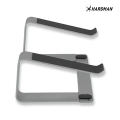 Hardman LSR2 – Sammenklappeligt laptopstativ i aluminium, sølv