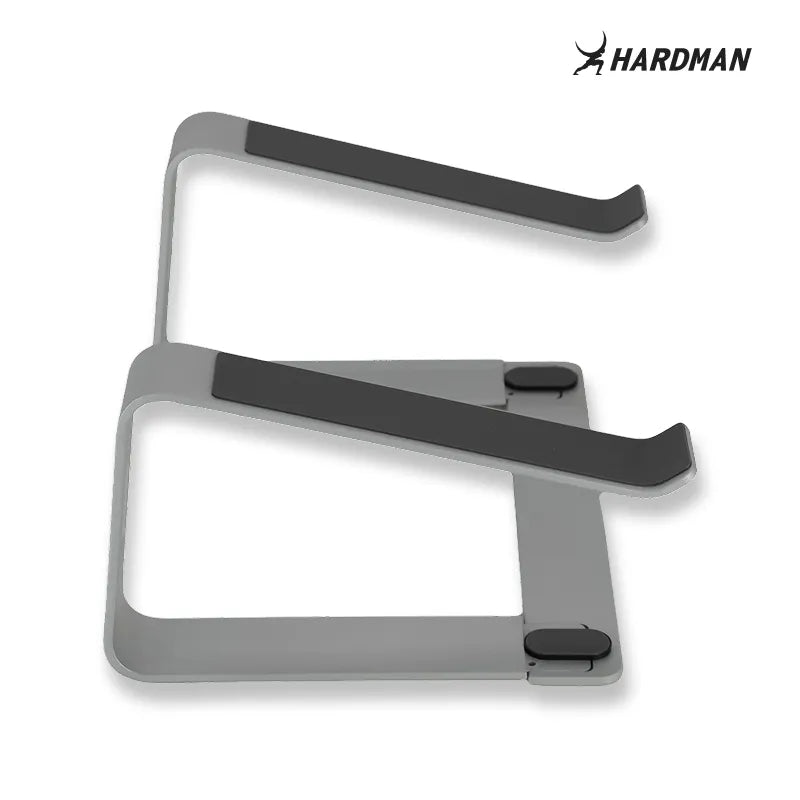 Hardman LSR2 – Sammenklappeligt laptopstativ i aluminium, sølv