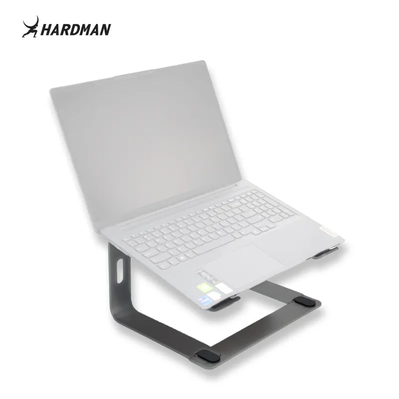 Hardman LSR2 – Sammenklappeligt laptopstativ i aluminium, sølv