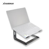 Hardman LSR2 – Sammenklappeligt laptopstativ i aluminium, sølv