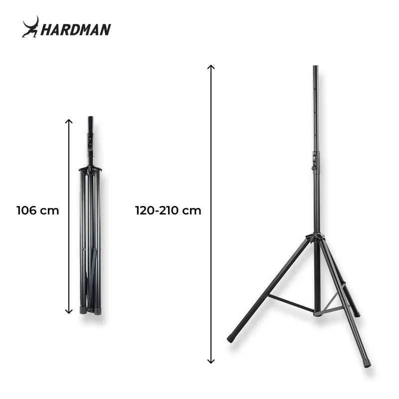 Hardman HLK58 søjlestativ, 1,2 til 2,1 m, 70 kg