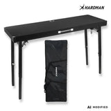 Hardman DTS1 foldbart DJ-bord, 154 x 52 cm, med taske