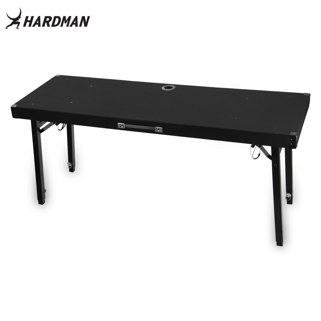 Hardman DTS1 foldbart DJ-bord, 154 x 52 cm, med taske