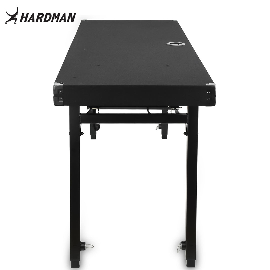 Hardman DTS1 foldbart DJ-bord, 154 x 52 cm, med taske