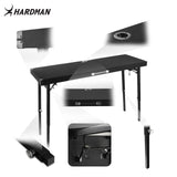 Hardman DTS1 foldbart DJ-bord, 154 x 52 cm, med taske