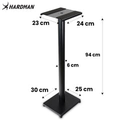 Hardman HLM90 studiemonitorstativ, 94 cm, op til 70 kg