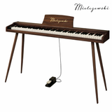 Mielczewski digitalpiano med metalben, brun