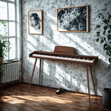 Mielczewski digitalpiano med metalben, brun