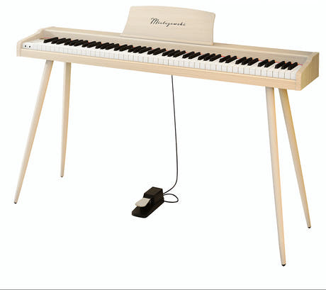 Mielczewski Virelai digitalpiano med metalben, beige