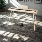 Mielczewski digitalpiano med metalben, beige