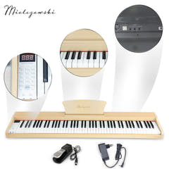 Mielczewski digitalpiano med metalben, beige
