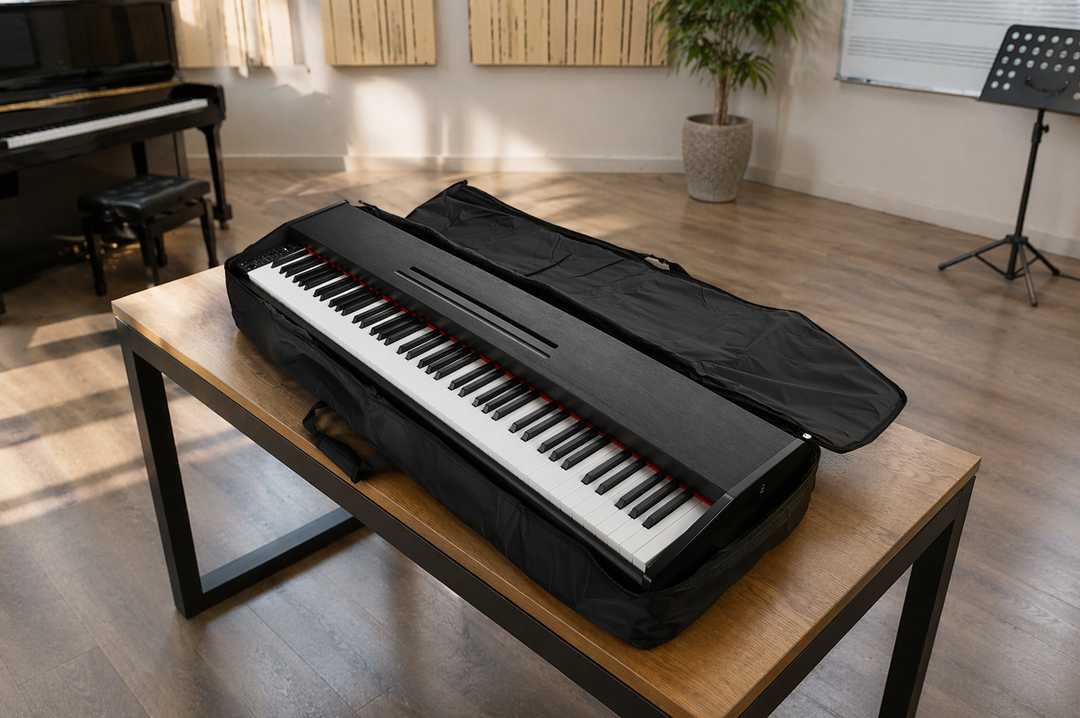 Taske til digitalpiano, op til 135 x 39 x 13 cm