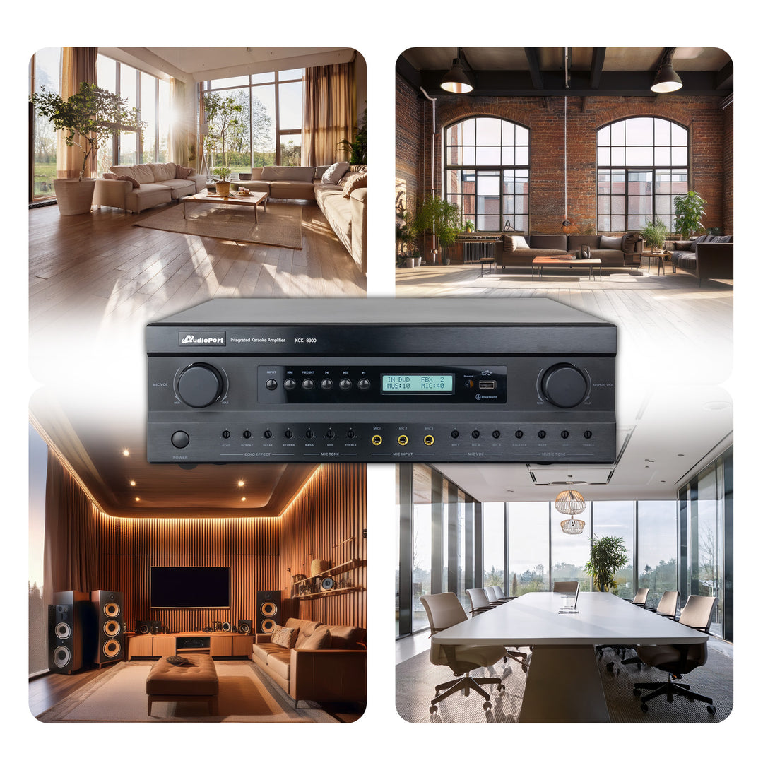 Audioport KC8300 forstærker 2 x 300 W med DSP