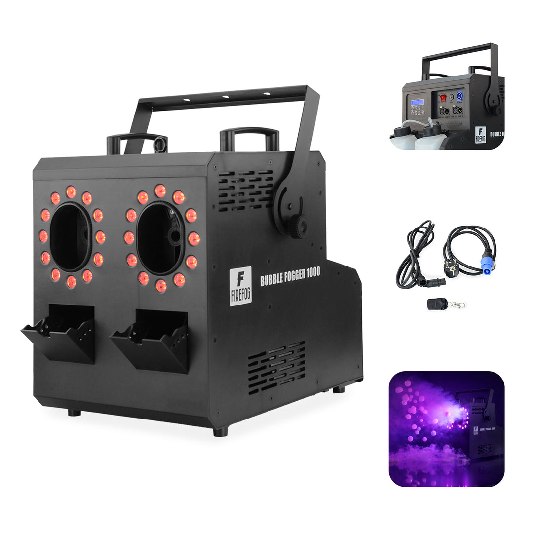 Firefog BUBBLE FOGGER 1000 røg- og boblemaskine med RGBW LED