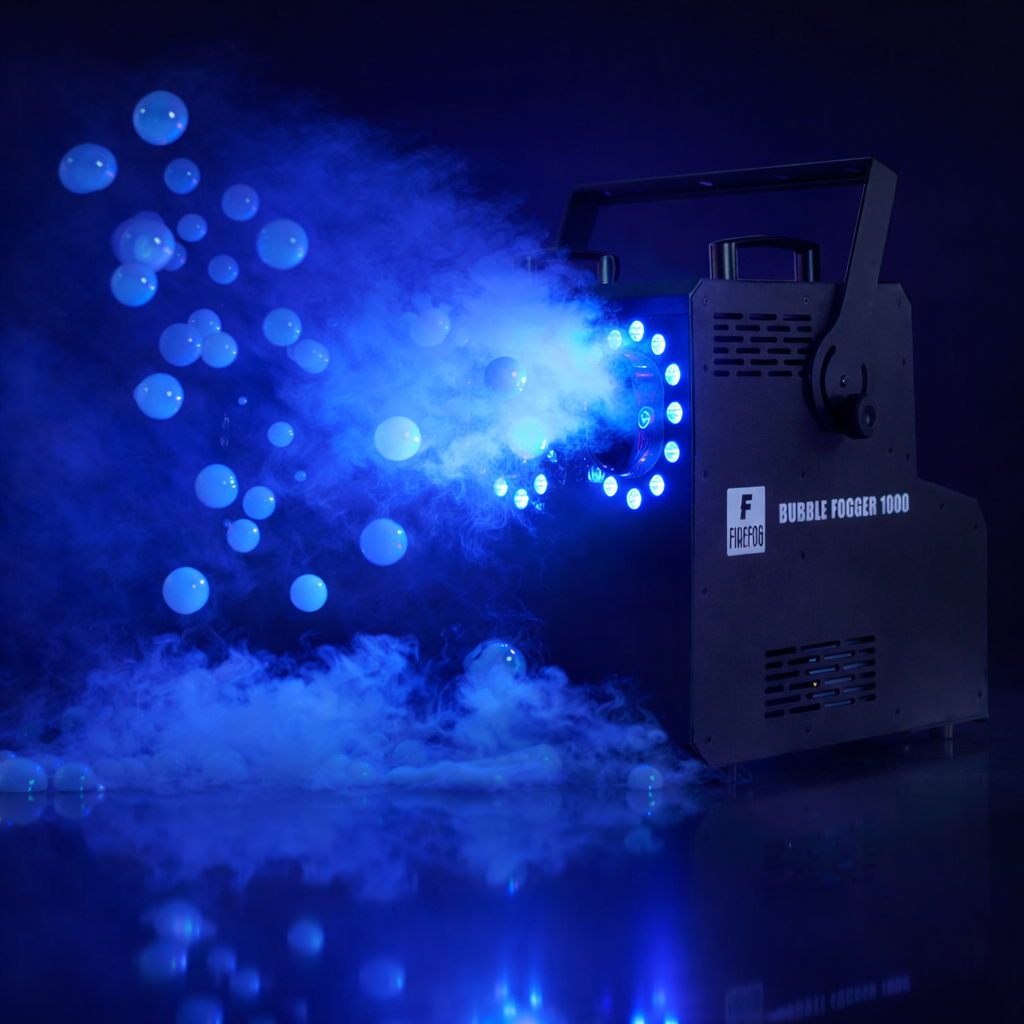 Firefog BUBBLE FOGGER 1000 røg- og boblemaskine med RGBW LED