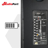 Audioport V15 transportabel aktiv højttaler 500 W med 2 mikrofoner
