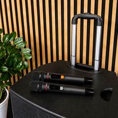 Audioport V15 transportabel aktiv højttaler 500 W med 2 mikrofoner