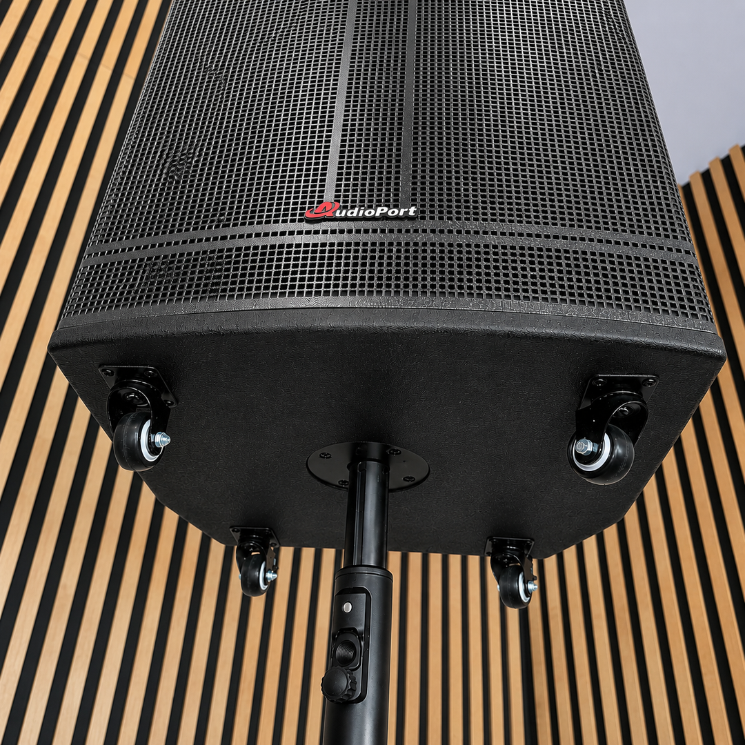Audioport V15 transportabel aktiv højttaler 500 W med 2 mikrofoner