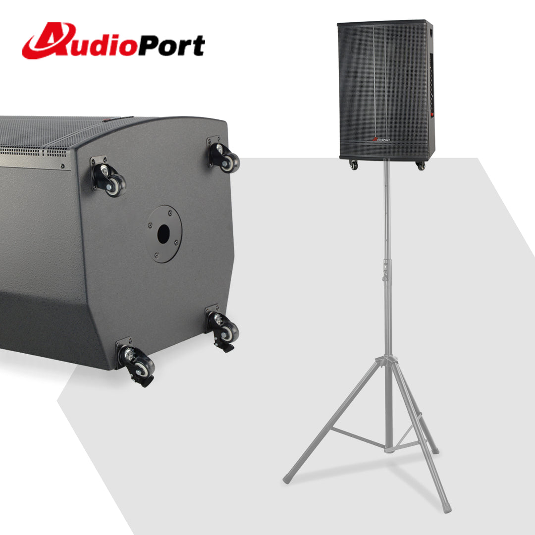 Audioport V15 transportabel aktiv højttaler 500 W med 2 mikrofoner