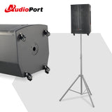 Audioport V15 transportabel aktiv højttaler 500 W med 2 mikrofoner