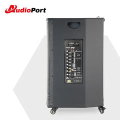 Audioport V15 transportabel aktiv højttaler 500 W med 2 mikrofoner
