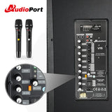 Audioport V15 transportabel aktiv højttaler 500 W med 2 mikrofoner