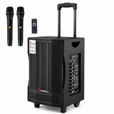 Audioport V8 transportabel aktiv højttaler 250 W med 2 mikrofoner