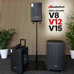 Audioport V8 transportabel aktiv højttaler 250 W med 2 mikrofoner