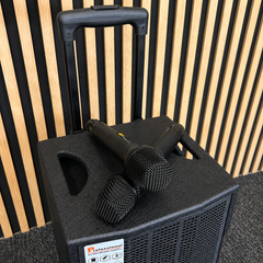 Audioport V8 transportabel aktiv højttaler 250 W med 2 mikrofoner