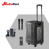 Audioport V8 transportabel aktiv højttaler 250 W med 2 mikrofoner