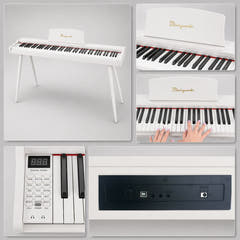 Mielczewski Virelai digitalpiano med ben, hvid