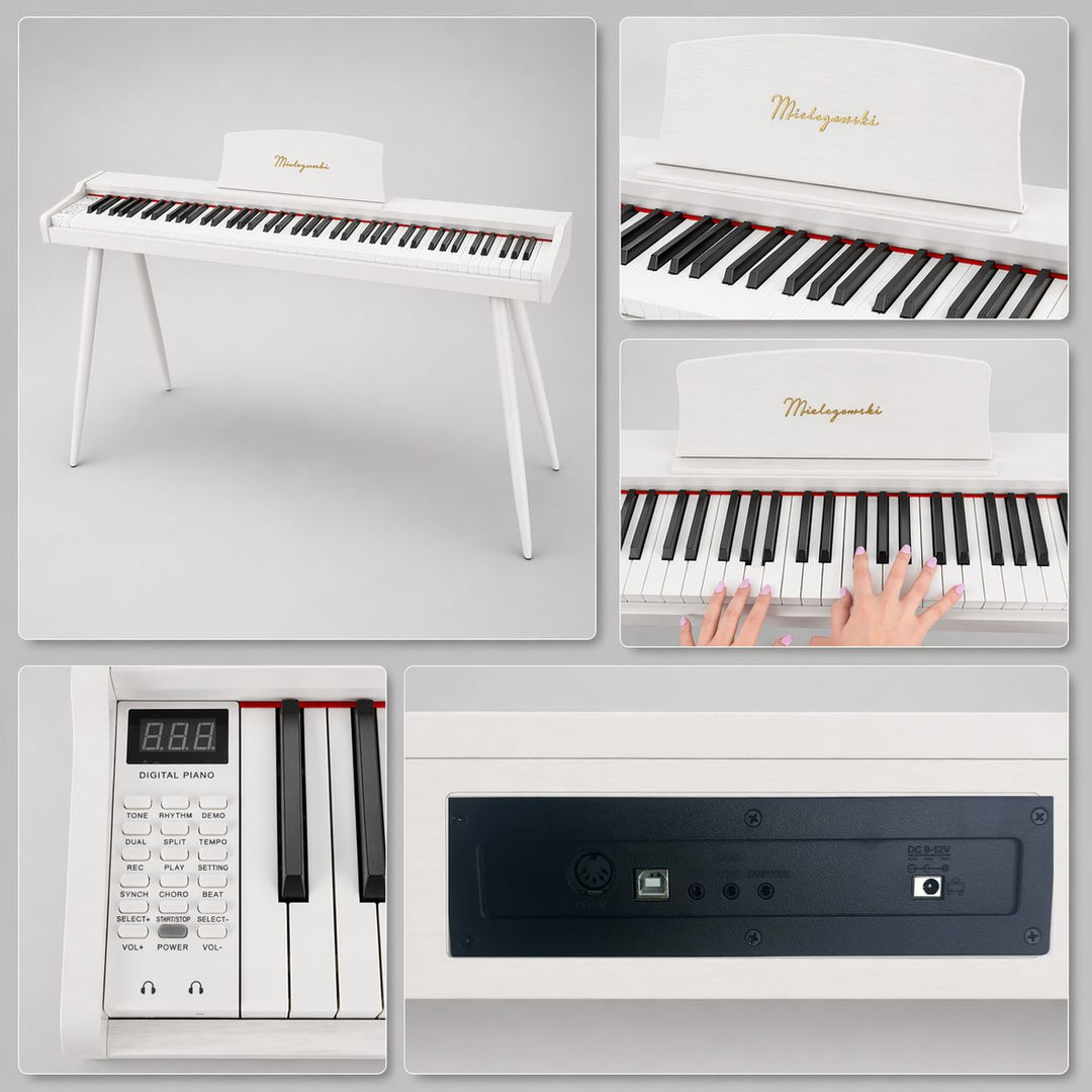 Mielczewski Virelai digitalpiano med ben, hvid