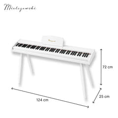 Mielczewski Canzonetta digitalpiano med ben, hvid