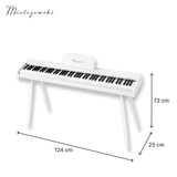 Mielczewski Canzonetta digitalpiano med ben, hvid