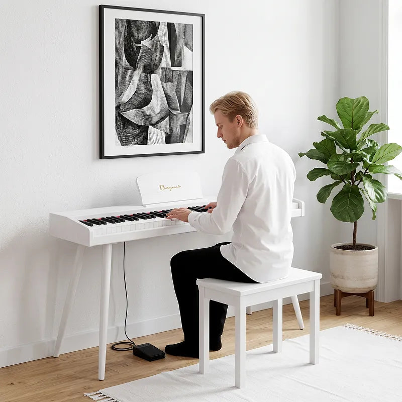 Mielczewski Canzonetta digitalpiano med ben, hvid