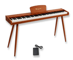 Mielczewski Canzonetta digitalpiano med ben, lys mahogni