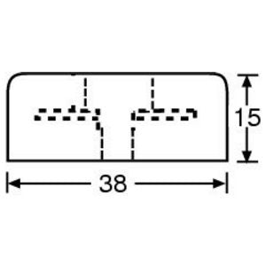 Gummifod 38 x 15 mm