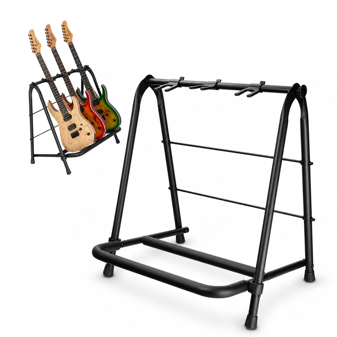 Hardman guitarstativ til 3 guitarer, foldbart