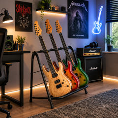 Hardman guitarstativ til 3 guitarer, foldbart