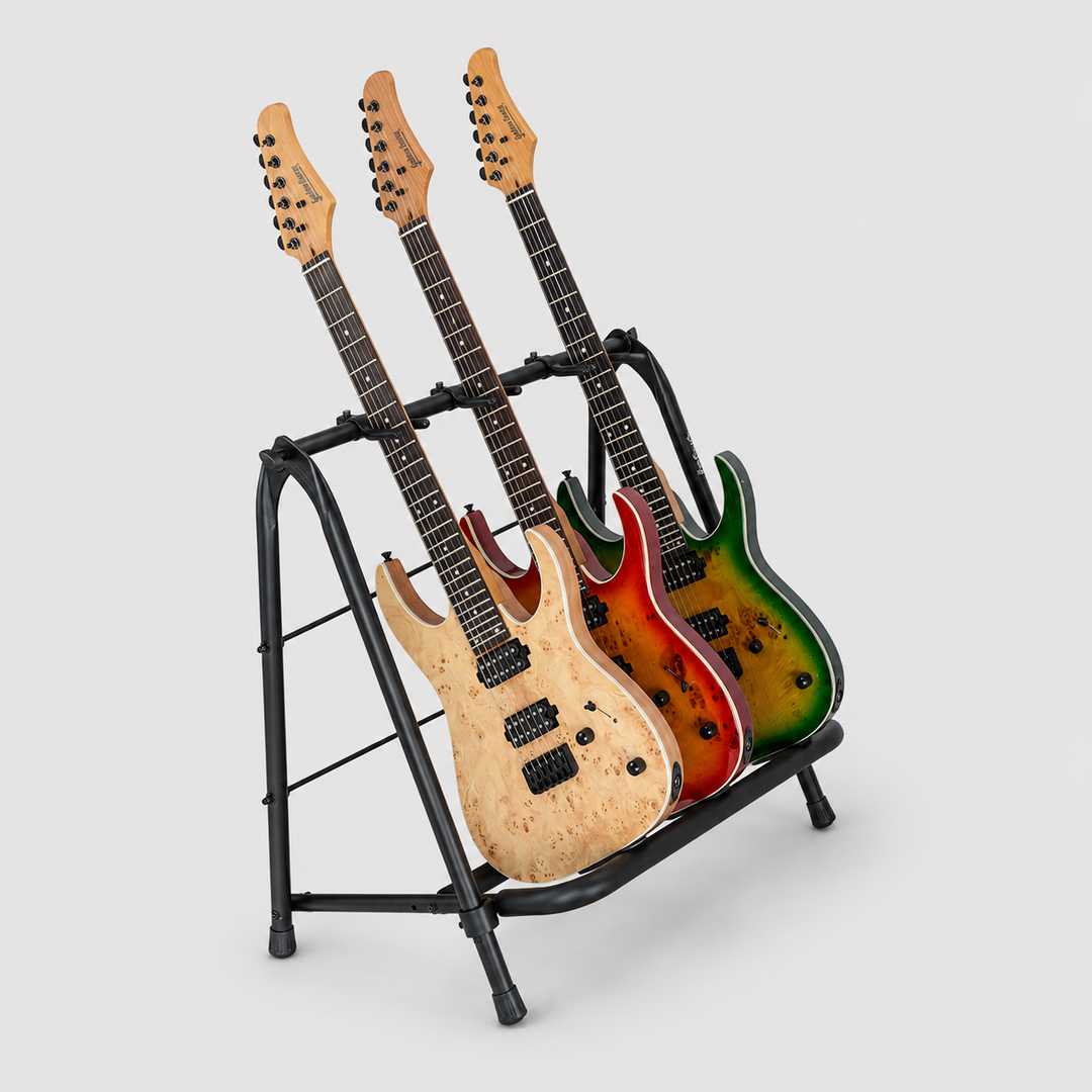 Hardman guitarstativ til 3 guitarer, foldbart