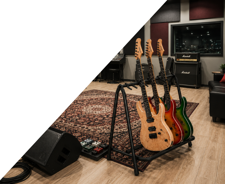 Hardman guitarstativ til 5 guitarer, foldbart