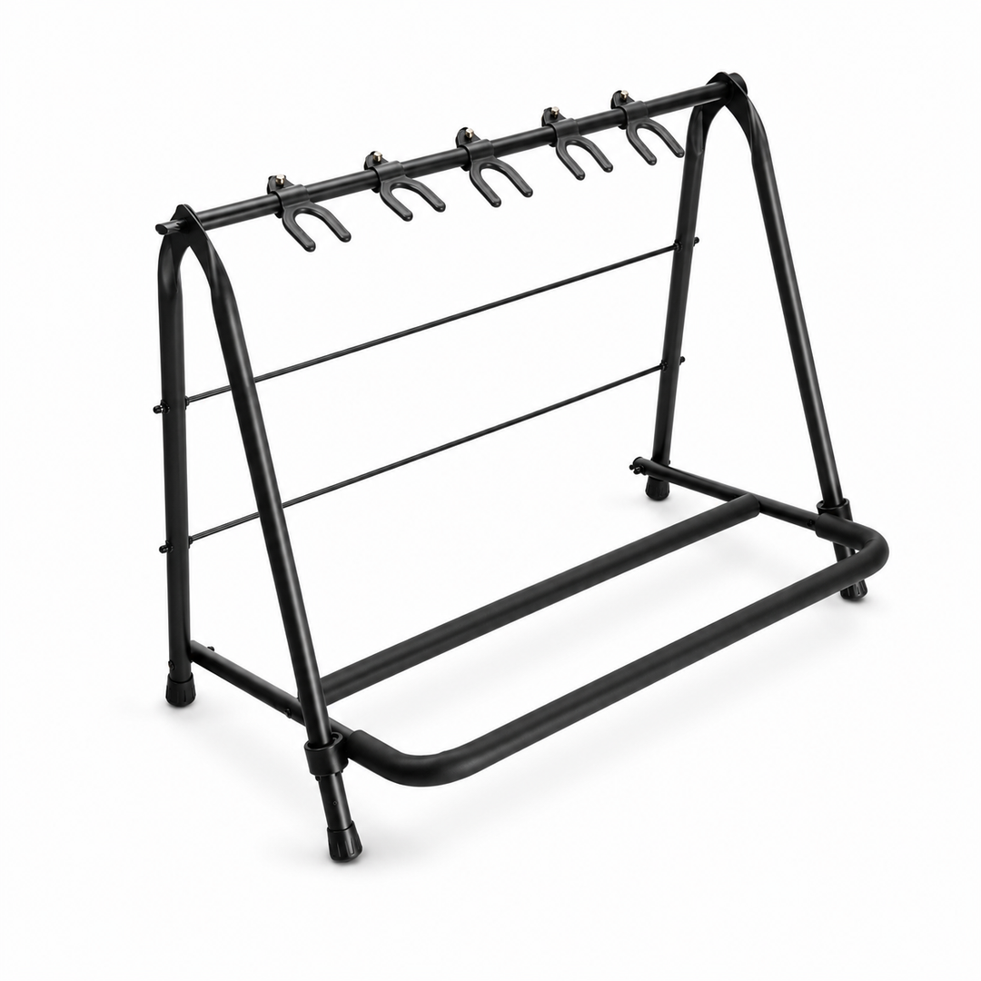 Hardman guitarstativ til 5 guitarer, foldbart