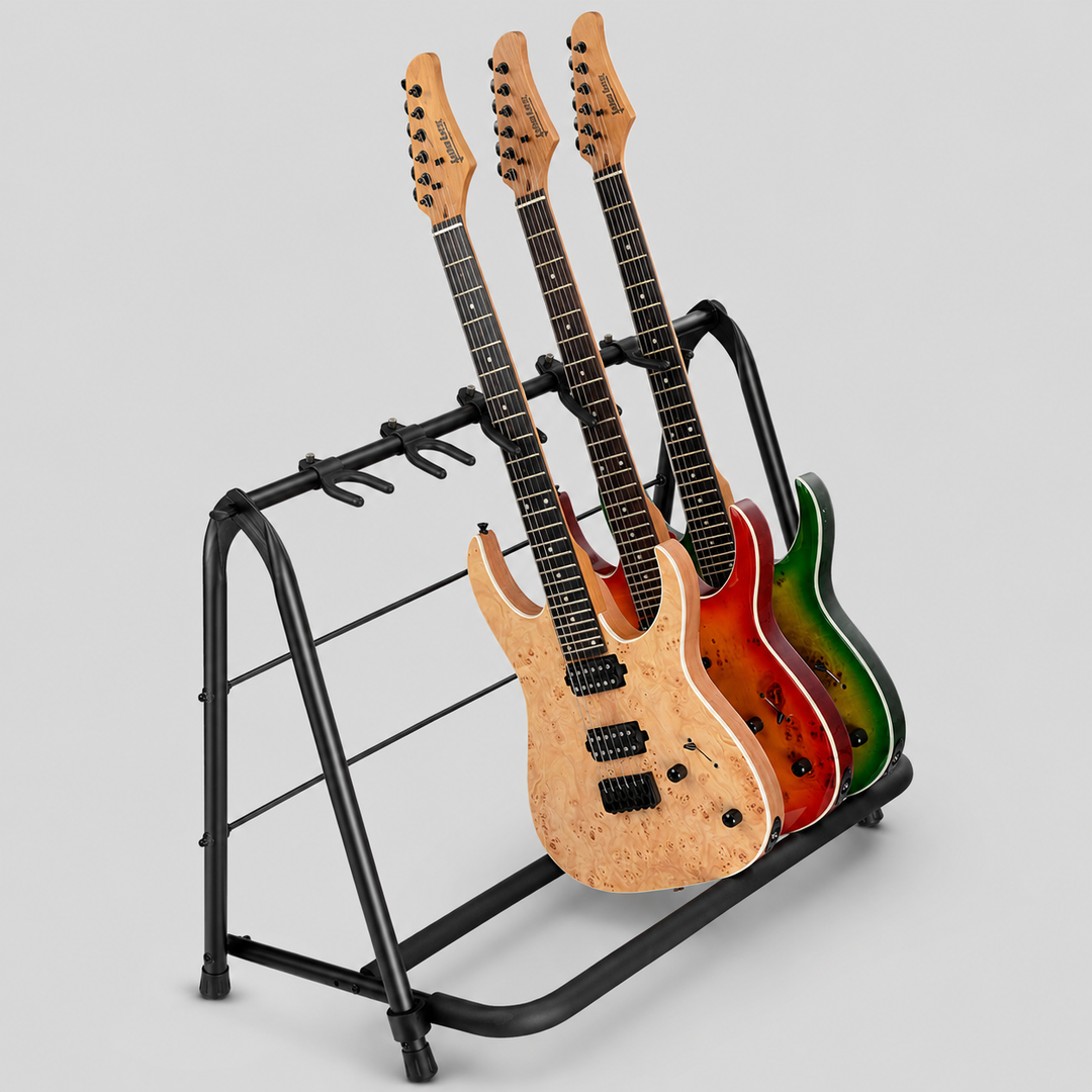 Hardman guitarstativ til 5 guitarer, foldbart