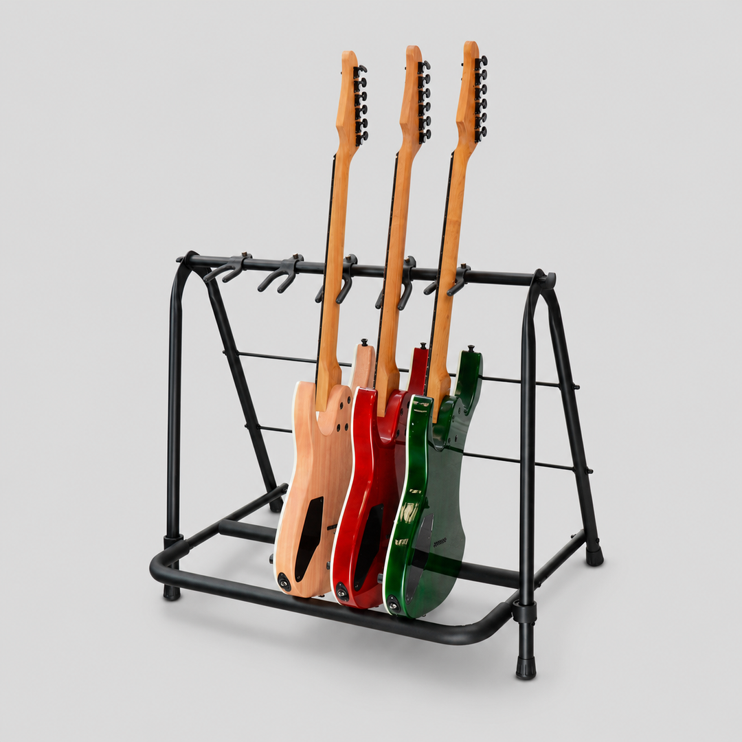Hardman guitarstativ til 5 guitarer, foldbart