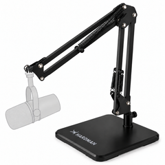 Hardman bordmikrofonstativ med tung base og arm, op til 2,5 kg