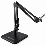 Hardman bordmikrofonstativ med tung base og arm, op til 2,5 kg