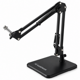 Hardman bordmikrofonstativ med tung base og arm, op til 2,5 kg