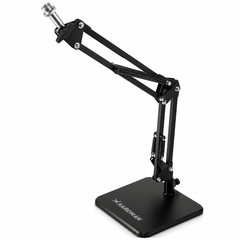 Hardman bordmikrofonstativ med tung base og arm, op til 2,5 kg